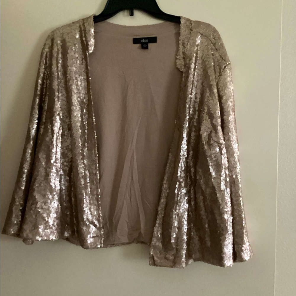 Ellis crop top sequent gold jacket